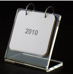 亚克力L型台历翻页台卡台签台牌活页酒水牌