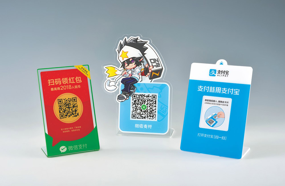 亚克力广告台卡